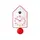 Настінний годинник з маятником Guzzini Home 16860555 білий