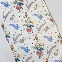 Серветка на стіл, для кошика Зайчики та квіти 35x60 см (SLF_23M003)