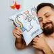 Подушка c принтом габардиновая Шаленіти разом – безцінно! (единорог) 50x50 см (5P_20L031_UKR)