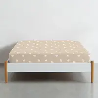 Простирадло на резинці для коляски та люльки 40x80 CREAM HEARTS