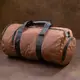 Текстильная дорожная сумка для поездок спорта и путешествий Vintage 20643 Коричневая