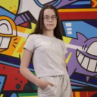 Кроп-топ для девочки GBI TEENS Imagine Серый на рост 164 (13742)