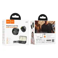 Микрофон HOCO Bright 2-in-1 wireless microphone with case (iP/Type-C) L22 |2.4G, 15m, 5-6h|