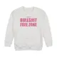 Свитшот унисекс "Bullshit Free Zone", Белый, XXL, английский