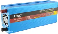 Перетворювач напруги(інвертор) UKC 12-220V 1500W з чистою синусоїдою (4139)