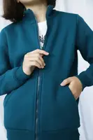 Костюм для дівчинки кофта на блискавці +джогері GBI Teens Синій р.140 (13858)