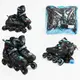 Роликовые коньки 2-19 L Best Roller колеса PU светятся. Black and Blue (размер 39-43) (186959)
