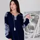 Женское платье Moderika Древо Жизни на синем льне XXXL