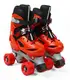Раздвижные ролики квады 98-65 S Best Roller колеса PVC светящиеся (размер 31-34). Black and Red (193632)