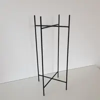 Подставка под цветы DecorArt "Ронда 300d150" 30x15 см черный