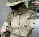 Рубашка мужская военная тактическая с липучками под шевроны Убакс Турция 6584 L хаки