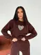 Теплый спортивный костюм AO5055 Коричневый L/XL