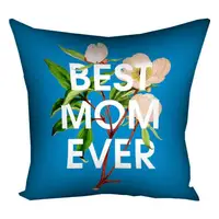 Подушка с принтом габардиновая Best mom ever 50x50 см 5P_21M016