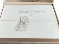 Постільна білизна Maison d'or Rose Marine Ekru Білий Сатин Люкс