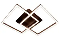 Люстра світлодіодна стельова LED світильник для квартири на стелю лед з пультом 25640 Коричневий 10х50х74 см.