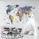 Детская интерьерная наклейка карта 150х98см 220821551