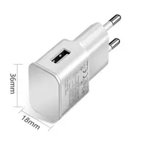 USB зарядка - блок живлення 5V 1 ампер ETA-U90EWE з захистом від перевантаження