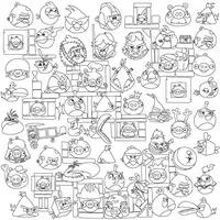 Обои-раскраски Angry Birds 60*60 C-60001