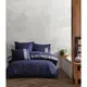 Постельное белье евро Arya Saheser Сатин жаккард Brillant AR-A107302-blue 200х220 см синее