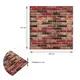 Самоклеющаяся декоративная 3D панель 700x770x5мм Бежево-коричневый Екатеринославский кирпич (047) SW-00000026