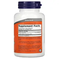 Жиросжигатель NOW Acetyl-L-Carnitine 500 mg, 100 вегакапсул