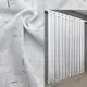 Тюль лен, коллекция "Ивонна". Цвет белый с венге вкраплением. Код 1209т Готовая тюль с тесьмой (2х2.7м.)