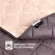 Покрывало 180х210 см IDEIA стеганое двухстороннее качественная стежка микрофибра шоколад беж на кровать диван