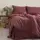 Полуторное Турецкое Постельное Белье Limasso Stonewashed Ranforce Raspberry Вареный Хлопок 160х220см