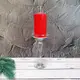 Свічка столова циліндр Bispol AURA Candles sw60/120-030 Червонй