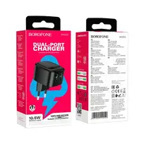Адаптер мережевий Borofone Special dual-port charger BAS21A |2USB, 10.5W/2.1A|
