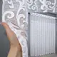 Тюль (3х1,7м.) жаккард "Премиум" с галстуком, цвет белый. Код 295т 42-0146