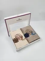Подарунковий набір рушників Premium Bamboo 500 g/m2 50х90см 2 шт. Palmariva Bej - Vizon