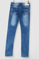 Джинсы для девочек  -уценка, цвет синий, 247R3808-U-4