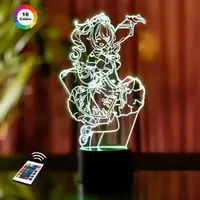3D ночник "Барбара" GENSHIN IMPACT (УВЕЛИЧЕННОЕ ИЗОБРАЖЕНИЕ) 16 цветов + пульт ДУ 3DTOYSLAMP