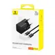 Адаптер сетевой Baseus GaN5 Fast Charger (mini) |1Type-C, 20W/3A, PD/QC| (With C to C 100W 1m cable)