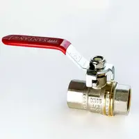 Кран кульовий SANTAN PREMIUM 600,1/2\" Внутрішній-внутрішній, червона ручка