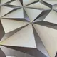 Самоклеющаяся пленка бежевые 3D треугольники 0,45х10м SW-00001235
