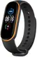 Ремешок UWatch Double Color Replacement Silicone Band For Xiaomi Mi Band 5/6/7 Black/Yellow Line