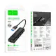 Переходник HOCO Easy safety 4-in-1 Gigabit Ethernet Adapter HB42 |USB to USB3.0x3+RJ45||L=0.2M|