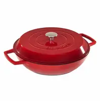 Каструля з кришкою Barazzoni Ghisa 80300403035 30 см 3.5 л червона