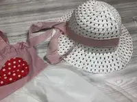 Комплект платье+шляпка розовый 4073, розмір 90