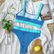 Купальник женский голубой раздельный код П283