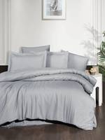 Постельное Белье Страйп Сатин Турция Bella Home Gri 200х220см