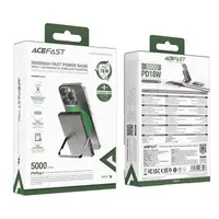 УМБ ACEFAST PD ultra-thin magnetic wireless charging power bank with stand M16 5000mAh |1Type-C, 18W/3A, PD/QC|