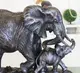 Статуэтка Слониха со слоненком на деревянной подставке 40*15*29 см Гранд Презент SM00347