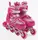 Роликовые коньки 403-L Best Roller колеса PVC светящиеся. Pink (размер 39-43) (173856)