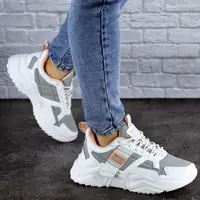 Женские кроссовки Fashion Kirsty 1885 37 размер 23,5 см Серый