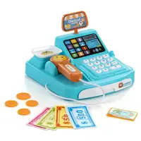 Игрушечный кассовый аппарат 777-21, на батарейках, сканер, деньги, свет, звук