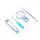 Манікюрний набір Lesko Nail Clippers C-01 Книпсер, Пилочка, Кюретка, Лупа для манікюру