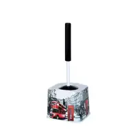 Щетка для унитаза с деколью Лондон, 12x15x35см Elif plastik 388-9LF